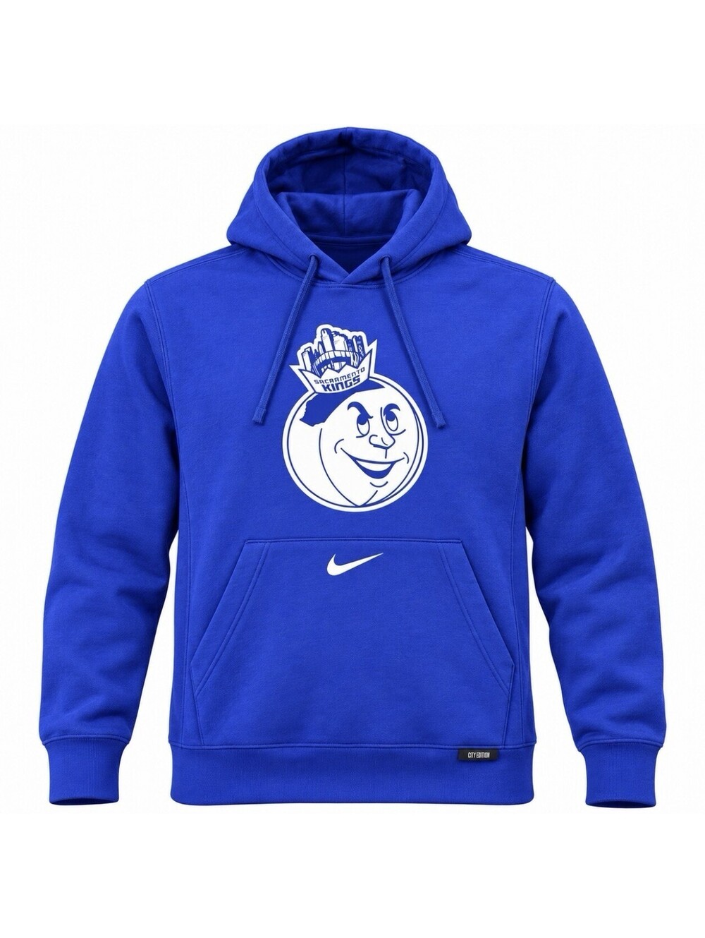 Nike Sacramento Kings NBA City Edition Hoodie Men’s Medium Royal Blue HQ8995-49